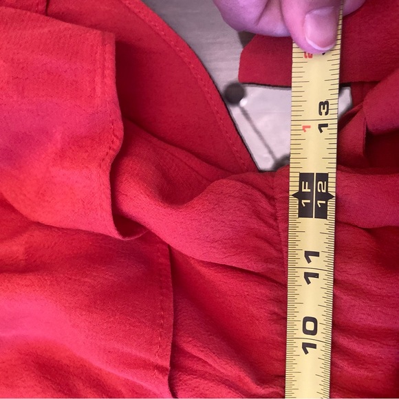 Lovers + Friends Off the Shoulders Ruffled Dress Red size S - Picture 11 of 12